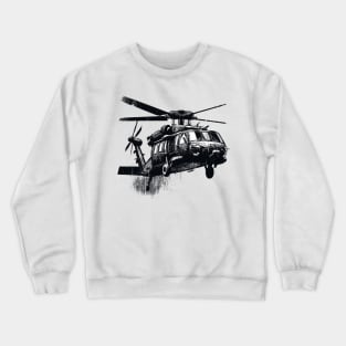 Helicopter Gunship Crewneck Sweatshirt